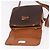 16 Céline Borsa a Spalla CELINE Macadam Canvas PVC Pelle Marrone Oro Auth 188782 D'oro - vista 15