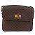 16 Céline Borsa a Spalla CELINE Macadam Canvas PVC Pelle Marrone Oro Auth 188782 D'oro - vista 2