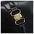 Céline Borsa a Spalla CELINE in Pelle Nera e Oro Auth fm5363 Nero D'oro - vista 14