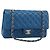 CHANEL Matelasse 25 Chain Shoulder Bag Caviar Skin Blue Gold CC Auth 189073SM D'oro