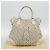 Borsa LOUIS VUITTON Mini Lin Croisette Marina PM Blu Beige M95494 Auth 188795V - vista 12