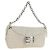 FENDI Zucchino Canvas Mamma Baguette Tasche PVC Weiß Silber Authentisch yk20548SAM