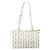 Borsa Tote MCM Vicetos Logogram PVC Leather White Auth 187455 Bianco - vista 3