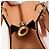 Céline Borsa CELINE in pelle 2way Arancione Oro Auth hk3792 D'oro - vista 18