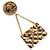 Spilla CHANEL metallo Gold CC Auth 185856M D'oro