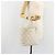 Borsa CHANEL Wild stitch in Pelle Bianco Oro CC Auth mr2601A D'oro - vista 24