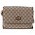 Borsa a Spalla GUCCI GG Supreme PVC Beige Oro Auth 188325 D'oro - vista 2