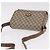 Borsa a Spalla GUCCI GG Supreme PVC Beige Oro Auth 188325 D'oro - vista 6