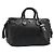 Bolso PRADA de cuero negro plata Auth 186430A
