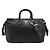 Bolso PRADA de cuero negro plata Auth 186430A - vista 2