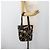 Borsa GUCCI Satin Nero Oro 153361 Auth 188253A D'oro - vista 21