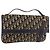 Borsa Christian Dior Trotter Canvas 2way Navy Gold Auth 188822 D'oro Blu navy