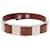 Hermès HERMES Armlet Leather Brown Silver Auth bs35719A Silvery  - view 2