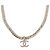 Collana CHANEL metallizzazione Gold Tone CC Auth ka4882SAM