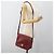 Céline Borsa a Spalla CELINE in Pelle Bordeaux Oro Auth hk3802 D'oro Bordò - vista 26