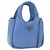 Borsa PRADA in pelle 2way Azzurro chiaro Argento Auth 184410SAM Blu chiaro