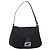 Borsa a tracolla FENDI Mamma Baguette in jersey di cotone nero e argento Auth yk20575