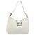 FENDI Mamma Baguette Schultertasche aus Leder weiß silber authentisch 185820M