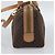 Céline Bolso CELINE Macadam Canvas PVC Cuero 2way Marrón Oro Auth BA13498A Castaño Dorado - vista 5