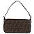 FENDI Zucca Canvas Mamma Baguette Borsa a Spalla Nero Marrone Auth 189064V - vista 3
