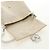 Borsa a tracolla FENDI Zucchino Canvas Mamma Baguette Bianco Argento Auth 186466V - vista 19