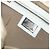 Borsa a tracolla FENDI Zucchino Canvas Mamma Baguette Bianco Argento Auth 186466V - vista 21