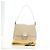 Borsa a tracolla FENDI Zucchino Canvas Mamma Baguette Bianco Argento Auth 186466V - vista 29