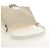Borsa a tracolla FENDI Zucchino Canvas Mamma Baguette Bianco Argento Auth 186466V - vista 7