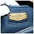 Borsa a Spalla Miu Miu in Pelle Blu Navy e Oro Auth yk20559SAM D'oro - vista 22