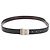 Cintura CARTIER Must Line in pelle 44.1" Nero Marrone Argento Auth BA13632