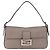 FENDI Celeria Mamma Baguette Schultertasche aus Leder Grau 8BR101 Auth 187996SAM Braun - Ansicht 2
