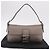 FENDI Celeria Mamma Baguette Schultertasche aus Leder Grau 8BR101 Auth 187996SAM Braun - Ansicht 26