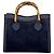 Gucci Borsa Bamboo in Pelle Blu navy