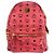 MCM Stark Side Studs Small Stud Backpack in Red - view 2