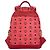 MCM Stark Side Studs Small Stud Backpack in Red - view 3
