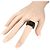 Louis Vuitton LV Logo Ring Braun Silber - Ansicht 7