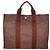 Hermès Borsa Tote Hermes Herline MM Chocolate Marrone