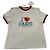 Camiseta Christian Dior J'adore Paris blanco y rojo Roja