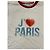 Camiseta Christian Dior J'adore Paris blanco y rojo Roja - vista 3