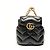 Gucci GG Marmont gesteppter Lederrucksack Schwarz