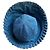 Chanel Denim Bucket Hat mit Rüschenkrempe Blau - Ansicht 2