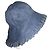 Chanel Denim Bucket Hat mit Rüschenkrempe Blau - Ansicht 3