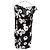 Moschino Cheap and Chic Kleid mit Blumenprint Schwarz Weiß