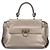 Salvatore Ferragamo Sofia Satchel Leder Medium Silber