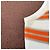 Balenciaga Paris Strickkleid Midi Weiß Orange Grau - Ansicht 7