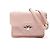 Borsa a tracolla con catena in pelle Chanel Half Coco Mark Rosa
