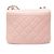 Borsa a tracolla con catena in pelle Chanel Half Coco Mark Rosa - vista 2
