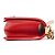 Borsa a tracolla Chanel Boy Rossa Rosso - vista 4