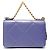 Borsa a tracolla Chanel 19 Matelassé in viola Porpora - vista 2