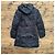 Moncler Abrigo de Plumas Negro con Capucha - vista 2